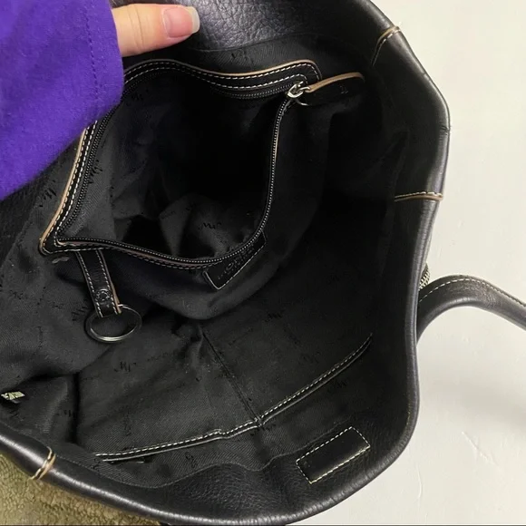 Monsac Original shoulder handbag black leather - Picture 5 of 7